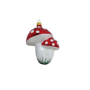 Vánoční baňka muchomůrka  V95